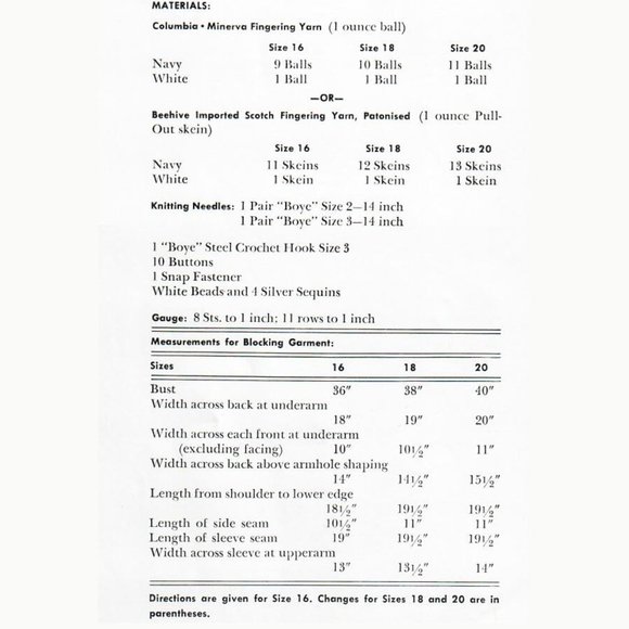 1950s Bird Cardigan Vintage Knitting Patterns For Women Sweater Cottagecore - Picture 3 of 5